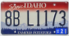 Scenic Idaho 2004 Embossed License Plate 8B L1173 Bonneville County Very Good