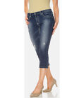 Linea Tesini Damen Jeans Capri-Jeans Röhre "blue denim" Gr. 46 UVP: 49,99€ F193