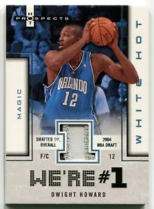 2006-07 Fleer Hot Prospects We're #1 weiß heiß DWIGHT HOWARD Patch selten SP #/10 - Bild 1 von 2