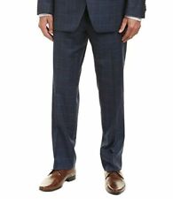 Michael Kors Men's Blue Plaid Wool Suit Jacket Blazer Coat Pants 44s 37w
