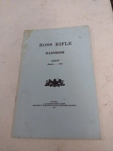 Antique 1917 reprint 1907 Ross Rifle Handbook Ottawa - Picture 1 of 8