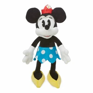 Disney Store Minnie Mouse abito classico vintage blu GRANDE bambola giocattolo peluche 19" Nuova con etichette - Foto 1 di 2