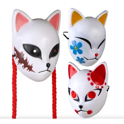 Japanese Anime Demon Slayer Mask Cosplay Sabito Makomo Tanjiro Kamado UK Stock