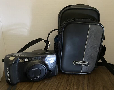 Fuji Discovery 1000 Zoom Panoramic AF 35-80 mm Camera & Case NOT TESTED Strap - Image 1 of 4