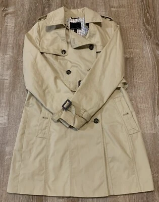 Gabardina para mujer Banana Republic beige/bronceado talla pequeña Foto 1 de 4
