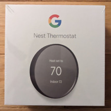 Thermostat intelligent programmable Wi-Fi charbon de bois Google Nest G4CVZ GA01334-US - NEUF