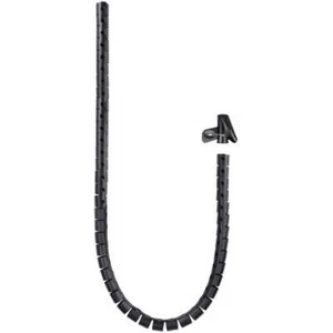 Nanocable Flexible Cable Organizer Universal Tube 25mm x 1m, Black Color - Afbeelding 1 van 5
