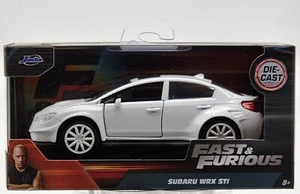 JADA TOYS 1:32 FAST & FURIOUS WHITE SUBARU WRX STI OPENING DOORS, RUBBER TIRES!! - Picture 1 of 4
