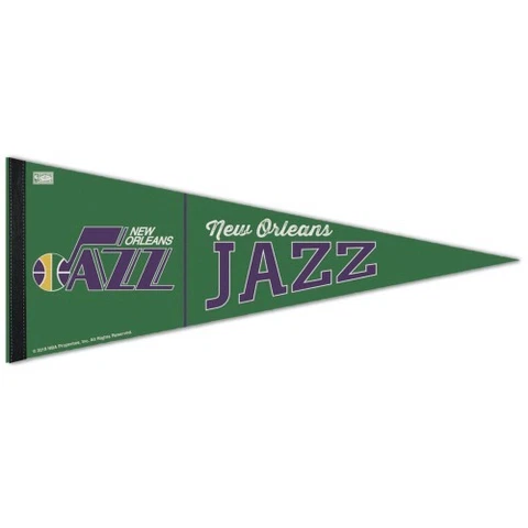 UTAH JAZZ HARDWOOD CLASSIC PREMIUM QUALITY PENNANT 12"X30" BANNER Cover