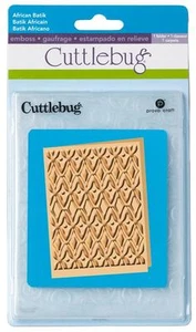 Carpeta de Grabado Cricut Cuttlebug A2 Diseño de Tela Batik Africano Picnic de Verano - Imagen 1 de 1