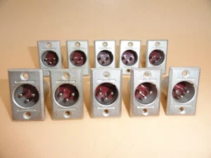 ITT CANNON XLR-32 AUDIO JACK RECEPTACLE (LOT OF 10) - Picture 1 of 6