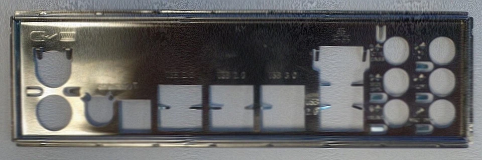 ASRock P67 Pro3 SE - Blende - Slotblech - IO Shield   #110512 - Bild 1 von 1