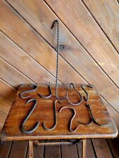Antique 1800s Wrought Iron Butcher Meat Game Hooks Nice Home Decor Lot of 9