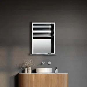 Allegra 24"W x 32"H Framed LED Mirror w/Bluetooth Speaker and Integrated Charger - Picture 1 of 18