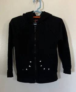 Cat & Jack Fleece Hoodie Black Bear , Size 6/6X - Picture 1 of 8