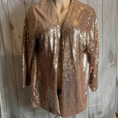 Torrid эластичной блестками куртка женщин 3 X плюс шампанское золото блестящий вечеринки гламур - Изображение 1 из 4