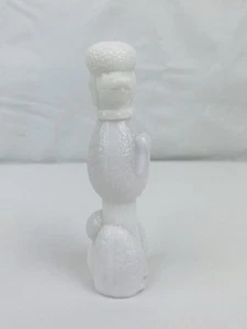 VTG Poodle Figural Perfume Bottle White Milk Glass 5” Avon Unforgettable FULL - Picture 1 of 6