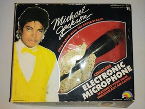 Micrófono electrónico inalámbrico Michael Jackson LJN #7120 - 1984 - caja abierta - Imagen 1 de 9