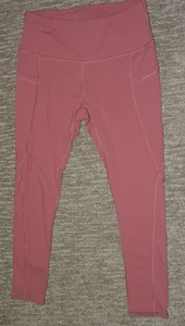 Damen Leggings Größe L mit Hüfttaschen, Farbe Rose Rosa Nylon/Elasthan - Bild 1 von 3