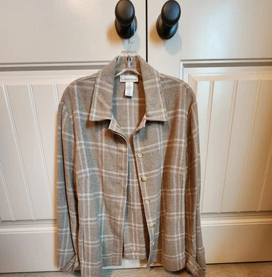 Chaqueta EVAN PICONE Cuadros Caqui Mujer Talla 16-EXCELENTE ESTADO Foto 1 de 4