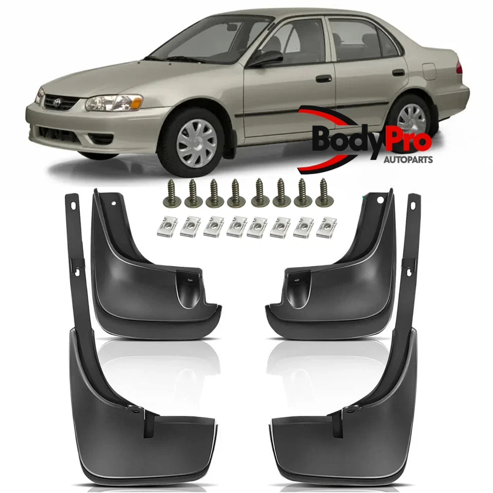 Guardabarros delanteros + traseros 4 piezas para Toyota Corolla 1998-2002 Foto 1 de 4