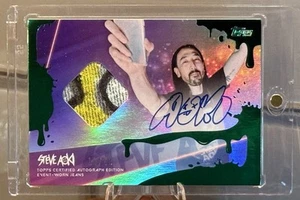 2020 Topps X Steve Aoki Green Frosting Holo Auto Jeans /49 #SA2 - Picture 1 of 3
