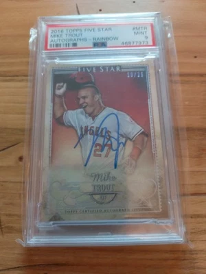 2016 Topps Five Star Mike Trout Auto - Rainbow /25 🚀  - Image 1 of 3