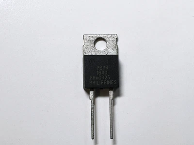 5 件 PBYR1640 Philips Schottky Rectifier 40V 16A 二极管 TO-220 — 第 1/3 张图片