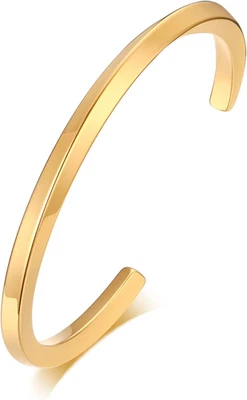 Pulsera para Hombre Mujer | Brazalete Brazalete de Acero Inoxidable para Hombre Twist Mobius  Foto 1 de 4