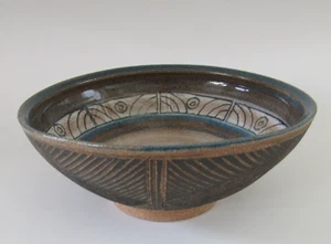 Cuenco de cerámica artística Barbara Campbell Nuevo México Mimbres 1989 - Imagen 1 de 8