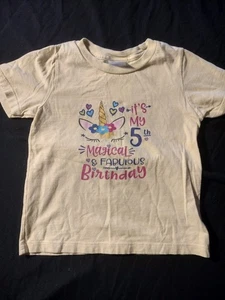 Girls 5th Birthday Shirt 2T - Picture 1 of 4
