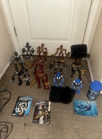 LEGO BIONICLE Lot 11 Figures Inika Berraki Piraka Toa Nuva Complete w/ Manuals