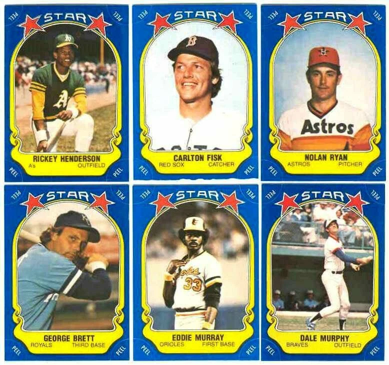 Dennis Eckersley #34 1981 Fleer Star Sticker - Image 1 of 1