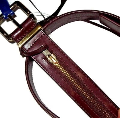 Cinturón Rebecca Minkoff Mujer Cremallera Acento - Pequeño - Cuero Borgoña Foto 1 de 2