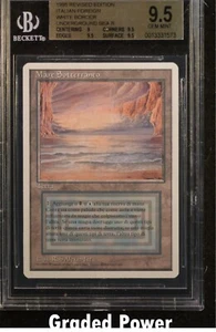 Rivisto Sottosuolo Mare BGS 9.5 Bordo Bianco Estero Italiano (1573) Magic MTG - Foto 1 di 2