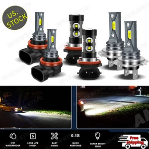 Blanco Faros LED High Low Beam + luces antiniebla For Ford Fusion 2006-2015 2016 - Picture 1 of 12