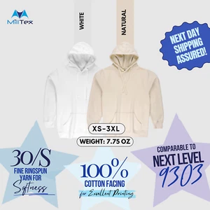 Milltex Classic Pullover Hoodies 100% Cotton Facing Comparable Next Level 9303 - Picture 1 of 13