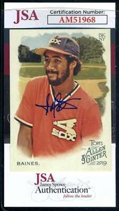 Harold Baines JSA Coa Signed 2019 Topps Allen and Ginter Autograph - Picture 1 of 2