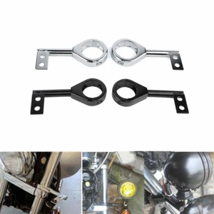 Motorcycle Turn Signal Fog Light Bar 39/41mm/49mm Fork Tube Mount Bracket Clamp - Picture 1 of 12