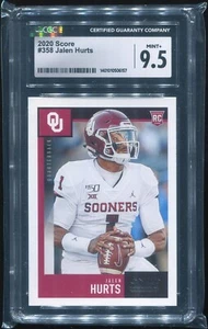 2020 Panini Score #358 - Jalen Hurts Rookie CGC 9.5 - Picture 1 of 2