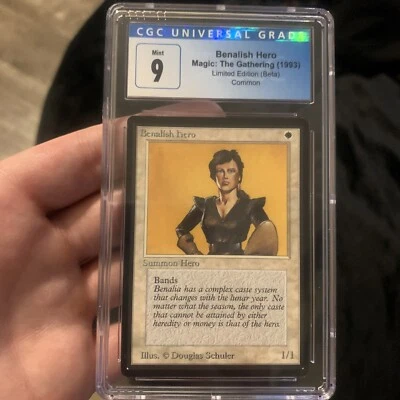 MTG Beta Benalish Hero CGC 9 MINT 1993 - Image 1 of 4