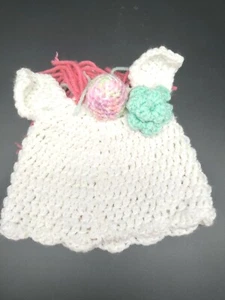 Little Girls Hand Made Knitted Cap - Picture 1 of 6