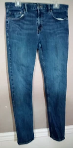 Banana Republic Travel Jeans Dark Blue Cotton Stretch Slim Fit 33x30 (32x29) EUC - Picture 1 of 12