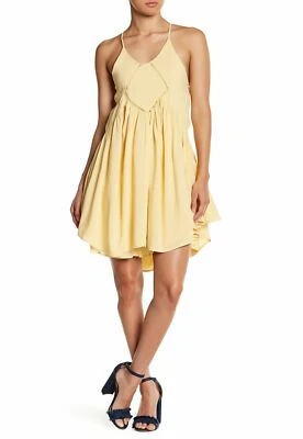 女士赛车连衣裙短颈袖高低 HEM 纯金小号 — 第 1/2 张图片