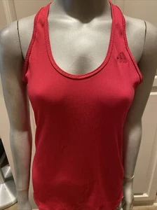 Adidas Damen Tank Top Fuchsia Pink MEDIUM Gym Yoga Laufen Tennis - Bild 1 von 6