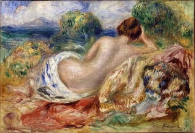 Pintura al óleo sobre lienzo firmada por Pierre-Auguste Renoir 16x24 en impresionismo. Foto 1 de 4