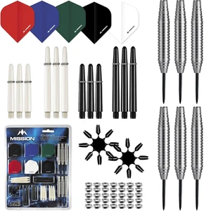 Mission 90 Piece Dart & Accessory Set - 2x Sets of Darts, Flights, Shafts & More - Picture 1 of 7
