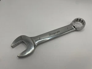 Snap-on 1" SAE 12-Point Flank Drive Short Combination Wrench OEX320B - Picture 1 of 4