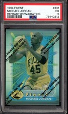 1994 Topps Finest #331 Michael Jordan PSA 5 Refractor w/ Coating Chicago Bulls