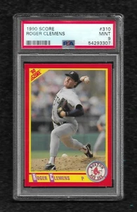 1990 Puntuación #310 Roger Clemens PSA 9 Como Nuevo Pop 17 Red Sox Jays Yankees Astros - Imagen 1 de 1